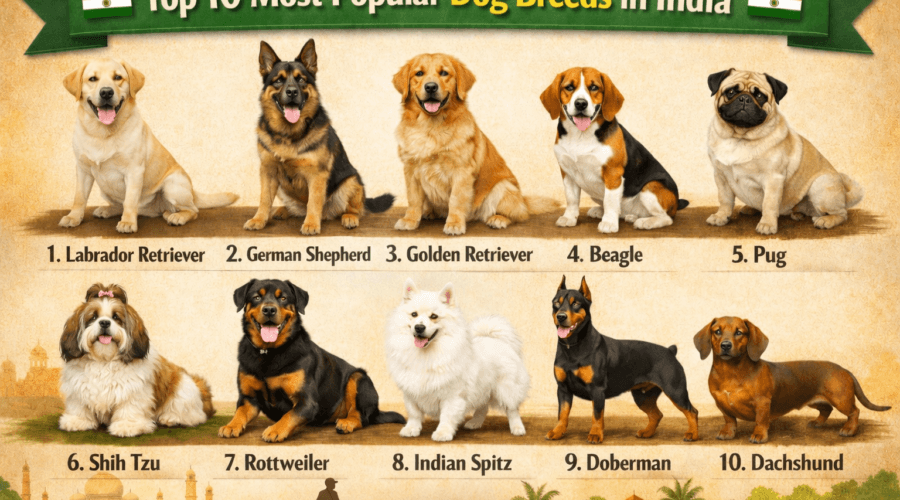 top 10 most popular dog breeds in India